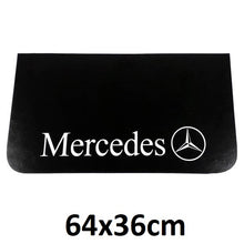 Schmutzfänger Spritzschutz Mercedes Logo weiß 36x64cm
