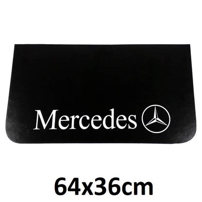 Schmutzfänger Spritzschutz Mercedes Logo weiß 36x64cm