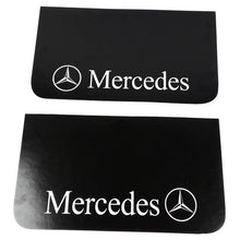 Schmutzfänger Spritzschutz Mercedes Logo weiß 36x64cm