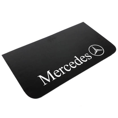 Schmutzfänger Spritzschutz Mercedes Logo weiß 36x64cm