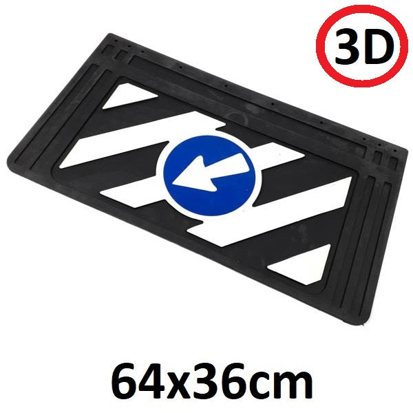 Schmutzfänger Spritzschutz Verkehrszeichen 3D 36x64cm