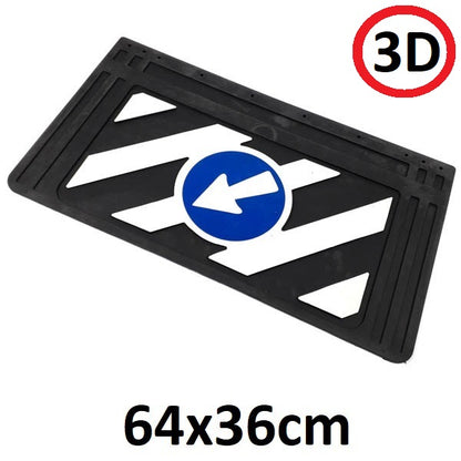 Schmutzfänger Spritzschutz Verkehrszeichen 3D 36x64cm