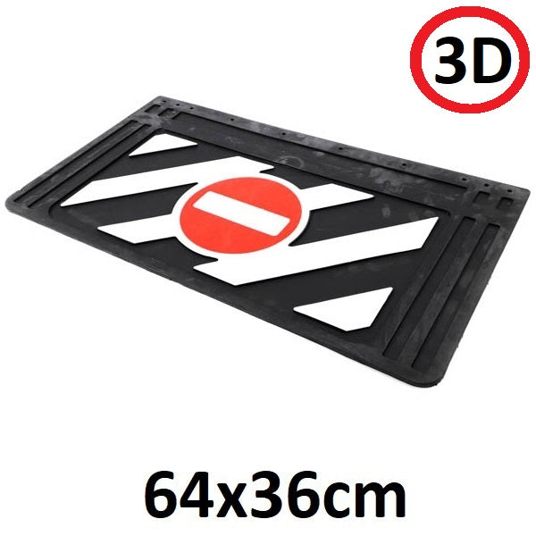 Schmutzfänger Spritzschutz Verkehrszeichen 3D 36x64cm