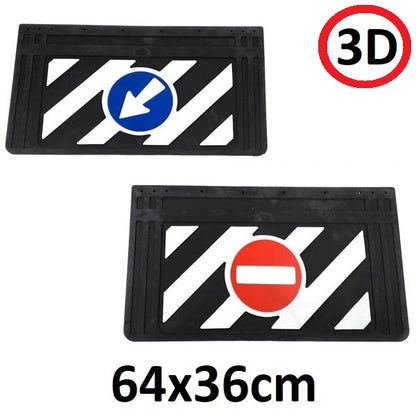 Schmutzfänger Spritzschutz Verkehrszeichen 3D 36x64cm