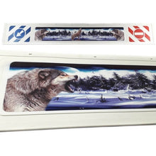 Schmutzfänger Spritzschutz Sattelzug 3D Wölfe weiß 35x240cm
