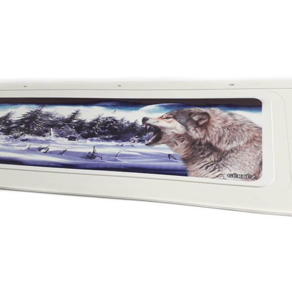 Schmutzfänger Spritzschutz Sattelzug 3D Wölfe weiß 35x240cm