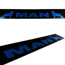Schmutzfänger Sattelauflieger MAN blau auf schwarz | 40x240cm