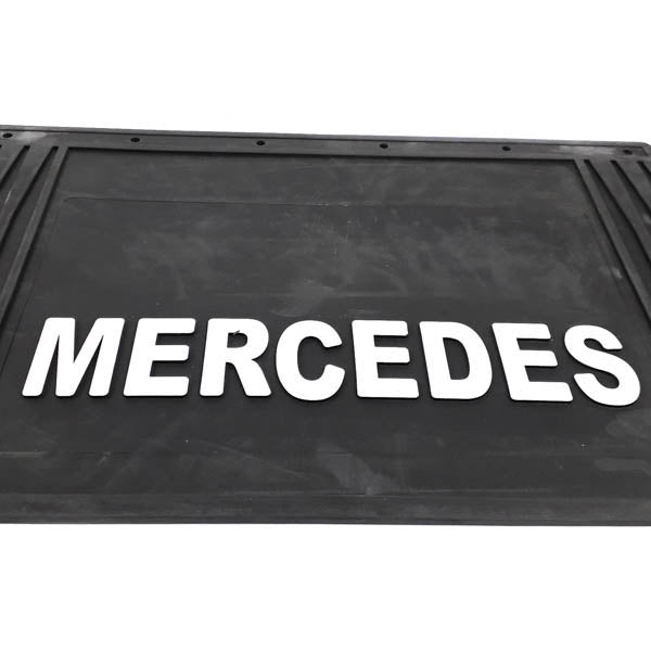 Schmutzfänger Spritzschutz Mercedes 3D weiß 40x60cm