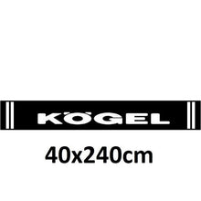 Schmutzfänger Spritzschutz hinten Kögel 40x240cm Schrift Streifen