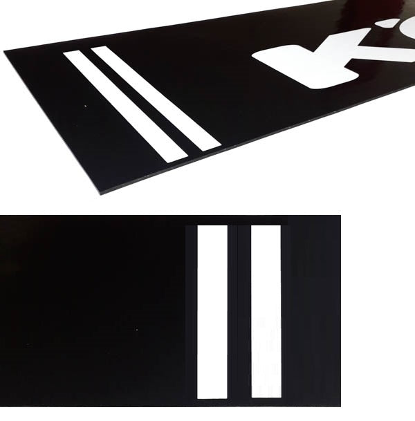 Schmutzfänger Spritzschutz hinten Kögel 40x240cm Schrift Streifen
