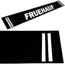 Schmutzfänger Spritzschutz hinten Fruehauf 40x240cm Schrift Streifen