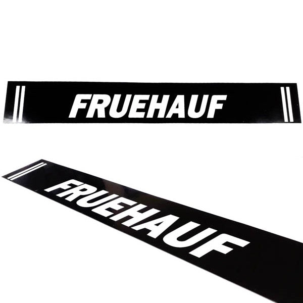 Schmutzfänger Spritzschutz hinten Fruehauf 40x240cm Schrift Streifen