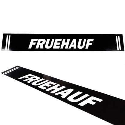 Schmutzfänger Spritzschutz hinten Fruehauf 40x240cm Schrift Streifen