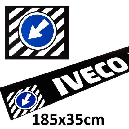 Schmutzfänger Spritzschutz hinten Iveco Daily 35x185cm Schrift Verkehrszeichen