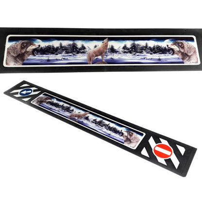 Schmutzfänger Spritzschutz Sattelzug 3D Wölfe schwarz 35x240cm