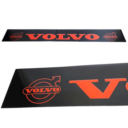 Schmutzfänger Sattelauflieger Volvo rot auf schwarz | 40x240cm