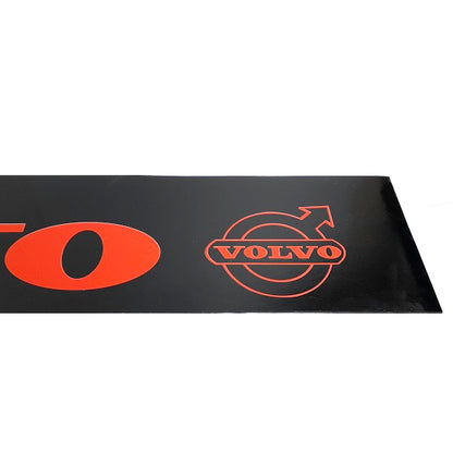 Schmutzfänger Sattelauflieger Volvo rot auf schwarz | 40x240cm