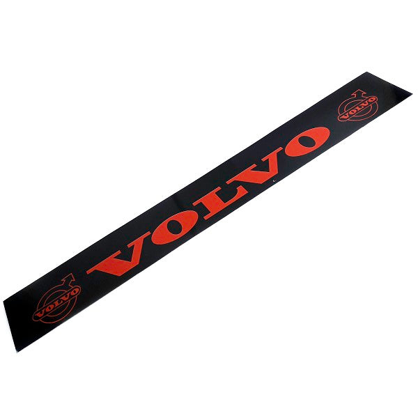 Schmutzfänger Sattelauflieger Volvo rot auf schwarz | 40x240cm