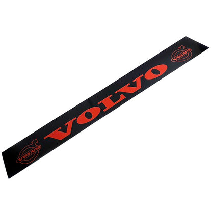 Schmutzfänger Sattelauflieger Volvo rot auf schwarz | 40x240cm