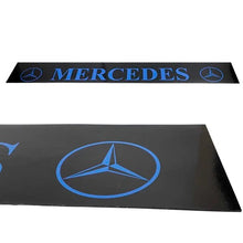 Schmutzfänger Sattelauflieger Mercedes blau auf schwarz | 40x240cm