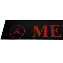 Schmutzfänger Sattelauflieger Mercedes rot auf schwarz | 40x240cm
