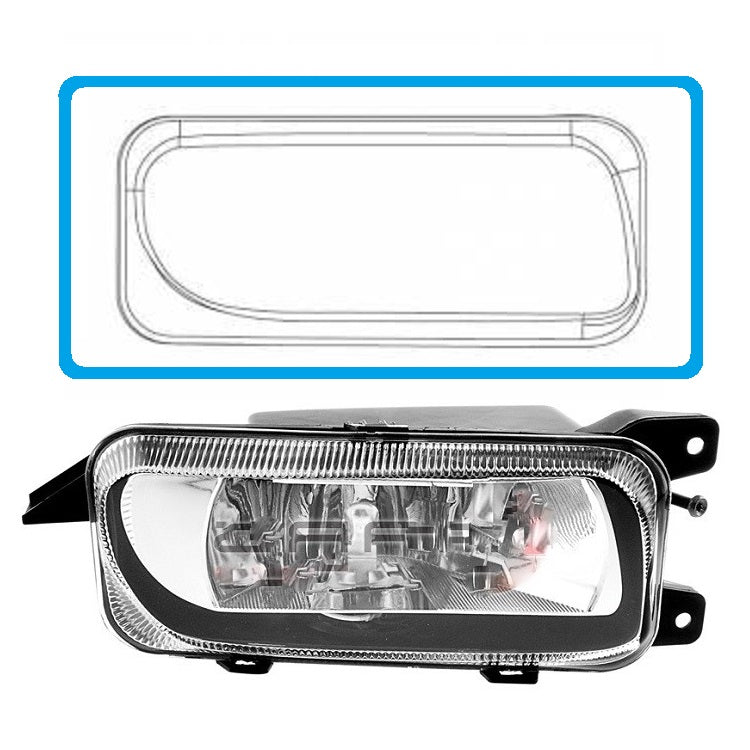 Glas / Nebelscheinwerferglas rechts Mercedes Actros MP 2/ 3 | 2003-2011