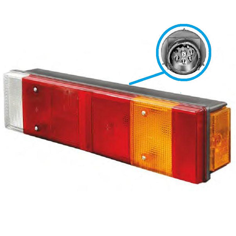 Bremsleuchte Rückleuchte hinten rechts MAN F 90 L M 2000 mit Rundstecker
