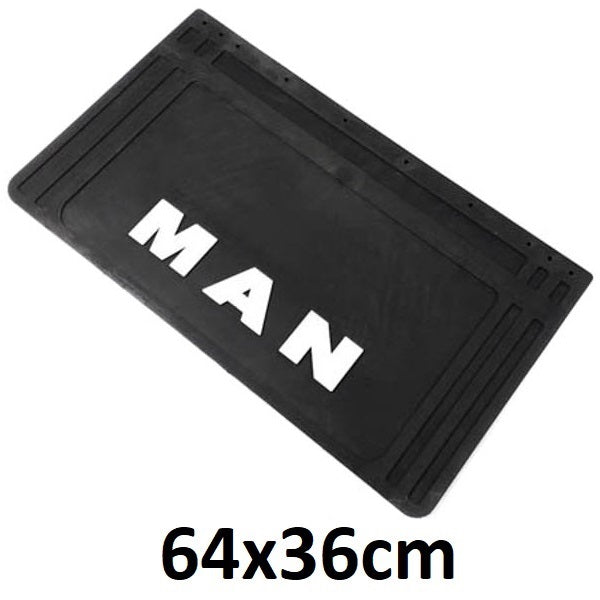 Schmutzfänger Spritzschutz MAN 3D weiß 36x64cm