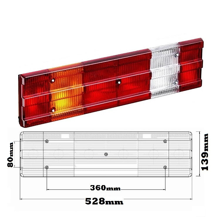 Rückleuchten Glas hinten links Mercedes Actros Atego Axor Econic