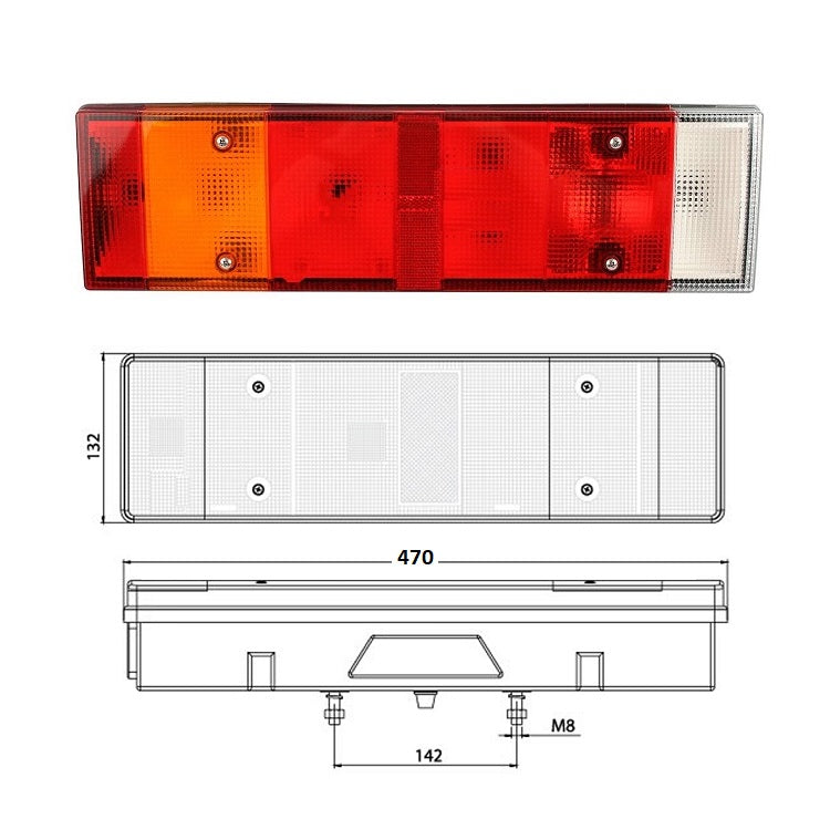 Bremsleuchte Rückleuchte hinten links Iveco EuroCargo Stralis VW LT 1996-2017