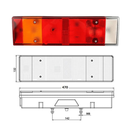 Bremsleuchte Rückleuchte hinten links Iveco EuroCargo Stralis mit Stecker