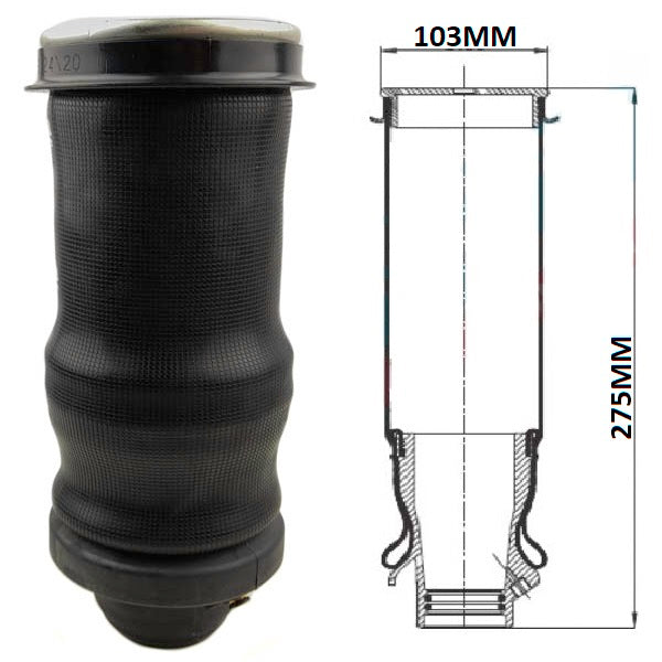 Fahrerhausstoßdämpfer Scania Baureihe R 124 CG CR 16/ 19 | 1444016, hinten