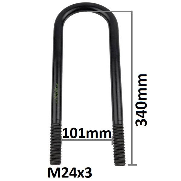 Sattelfederspanner mit BPW M24x101x340mm | Achse 0313844180, 0313844183