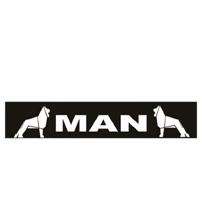 Schmutzfänger Spritzschutz Sattelzug MAN Logo Schrift weiß 40x240cm