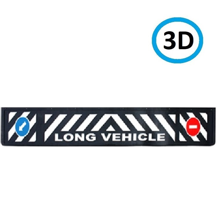 Schmutzfänger Sattelauflieger Long Vehicle 3D | schwarz, 35x240cm, aus widerstandsfähigem Gummi