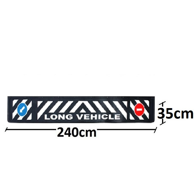 Schmutzfänger Sattelauflieger Long Vehicle 3D | schwarz, 35x240cm, aus widerstandsfähigem Gummi