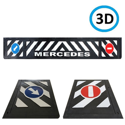 Schmutzfänger LKW Mercedes 3D erhaben | 35x240cm, aus widerstandsfähigem Gummi