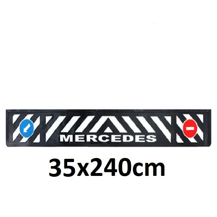 Schmutzfänger LKW Mercedes 3D erhaben | 35x240cm, aus widerstandsfähigem Gummi