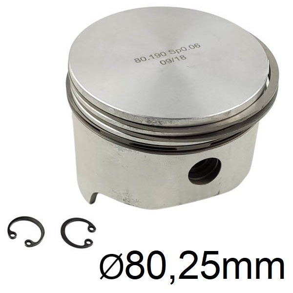 Kolben Luftkompressor mit Ringen 80,25mm Iveco Reparaturstufe 1