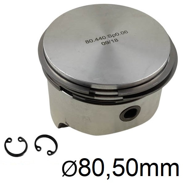 Kolben Luftkompressor mit Ringen 80,50mm Iveco Reparaturstufe 2